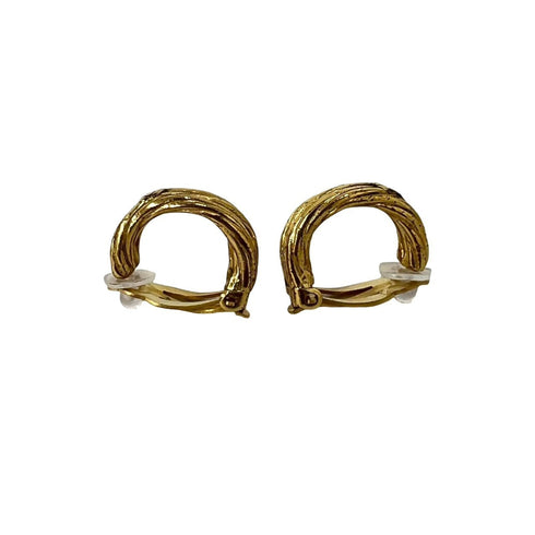 CC Logo Earrings Metal Gold-Tone Metal