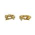 CC Logo Clip-On Earrings Metal Gold-Tone Metal