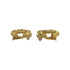 CC Logo Clip-On Earrings Metal Gold-Tone Metal