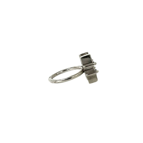 Vintage H Motif Ring Sterling Silver