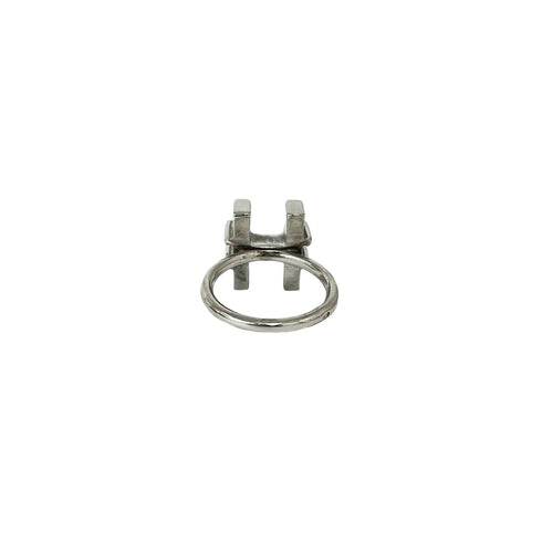 Vintage H Motif Ring Sterling Silver