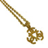 Vintage Pendant Necklace Metal Vintage Triple Coco Motif