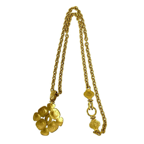 CC Logo Clover Pendant Necklace Metal
