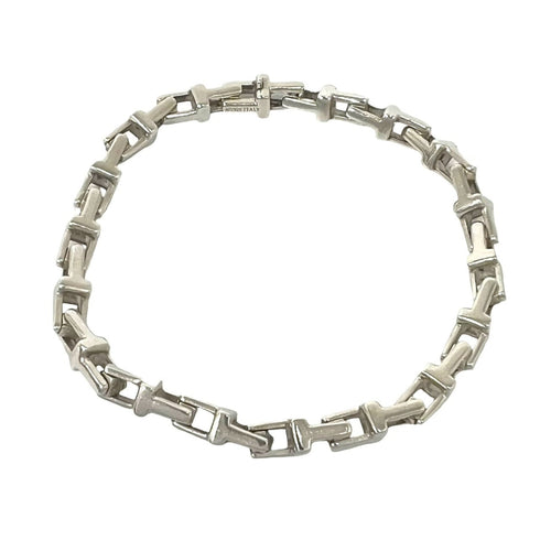 Narrow Chain Bracelet Sterling Silver