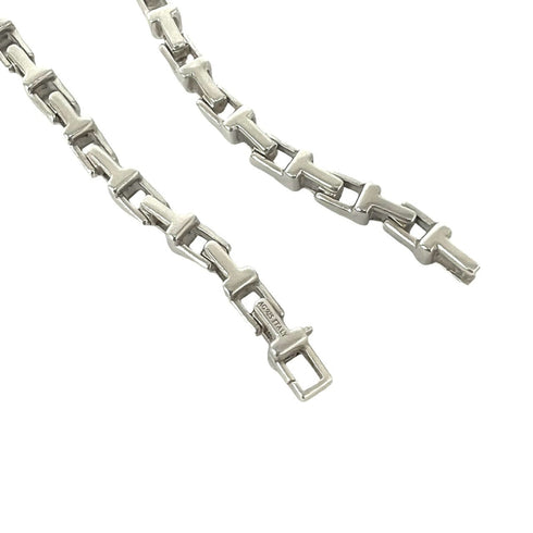 Narrow Chain Bracelet Sterling Silver