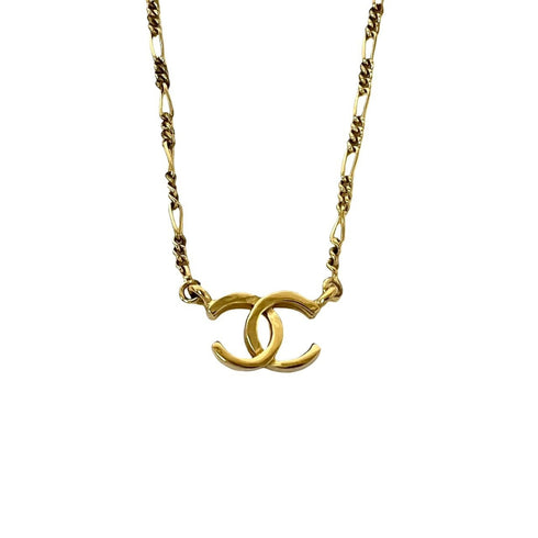 CC Logo Pendant Necklace Metal