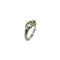 Vintage Chaine d'Ancre Ring Sterling Silver and 18K Yellow Gold