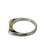 Vintage Chaine d'Ancre Ring Sterling Silver and 18K Yellow Gold