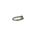 Vintage Chaine d'Ancre Ring Sterling Silver and 18K Yellow Gold