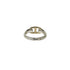 Vintage Chaine d'Ancre Ring Sterling Silver and 18K Yellow Gold