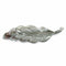Vintage Feather Motif Brooch Sterling Silver