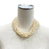Pendant Necklace Sterling Silver and Freshwater Pearl Choker White