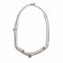 Pearl Fusion Pendant Necklace Silver and White