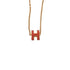 Pop H Pendant Necklace Gold-Tone Metal