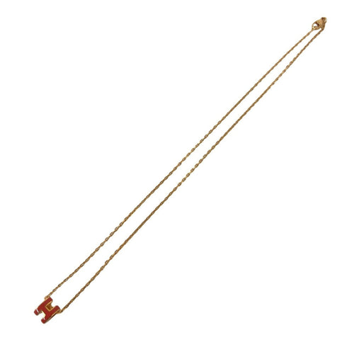 Pop H Pendant Necklace Gold-Tone Metal