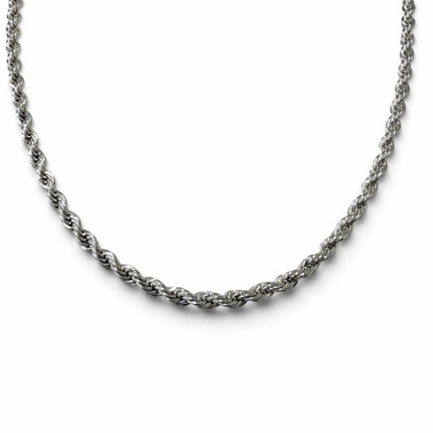 Pendant Necklace Twist Chain Sterling Silver