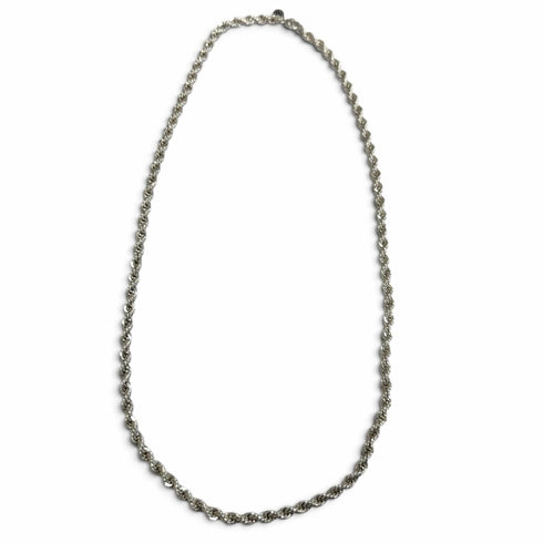 Pendant Necklace Twist Chain Sterling Silver