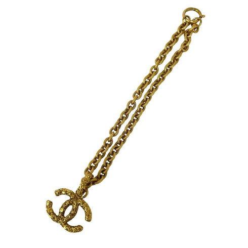CC Logo Chain Pendant Necklace Metal