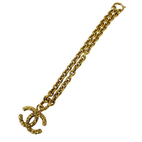 CC Logo Chain Pendant Necklace Metal