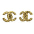 CC Logo Clip-On Earrings Metal Gold-Tone Metal