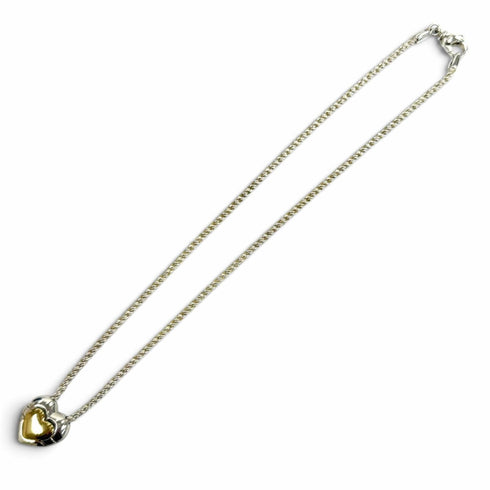 Pendant Necklace 18K Gold and Sterling Silver