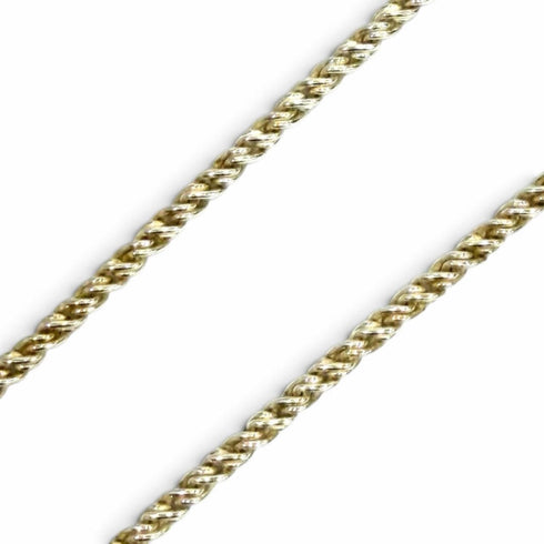 Pendant Necklace 18K Gold and Sterling Silver