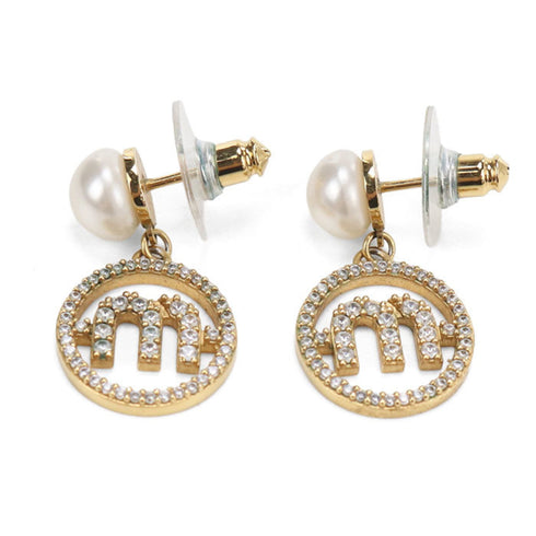 Earrings Gold-Tone Metal