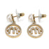 Earrings Gold-Tone Metal