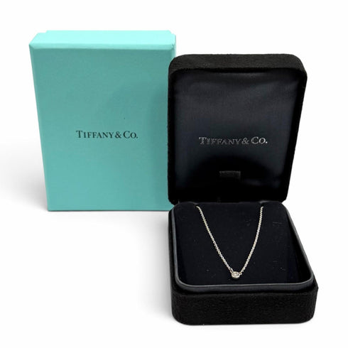 Elsa Peretti Diamonds By The Yard Pendant Necklace Sterling Silver and Diamond