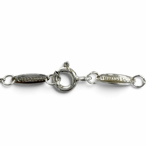 Elsa Peretti Diamonds By The Yard Pendant Necklace Sterling Silver and Diamond