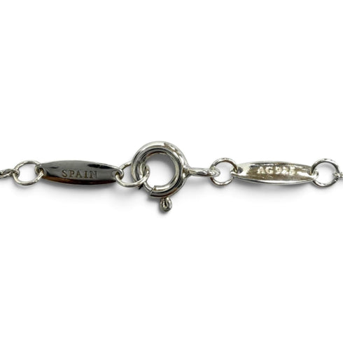 Elsa Peretti Diamonds By The Yard Pendant Necklace Sterling Silver and Diamond