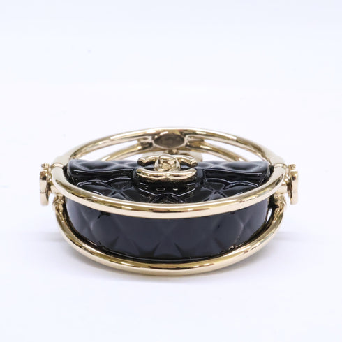 CC Logo Brooch Metal