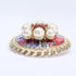 CC Logo Round Brooch Metal