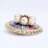 CC Logo Round Brooch Metal