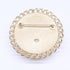 CC Logo Round Brooch Metal