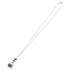 CC Logo Chain Clover Pendant Necklace Metal