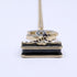 CC Logo Chain Clover Pendant Necklace Metal