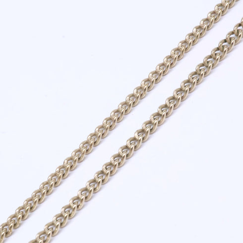 CC Logo Chain Clover Pendant Necklace Metal