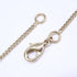CC Logo Chain Clover Pendant Necklace Metal