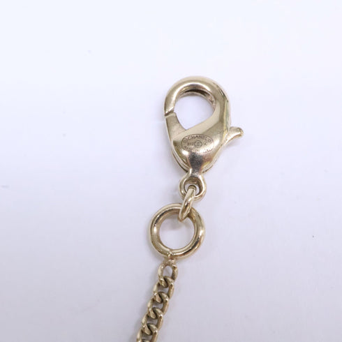 CC Logo Chain Clover Pendant Necklace Metal