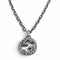 Interlocking G Arabesque Pendant Necklace Sterling Silver