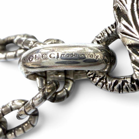Interlocking G Arabesque Pendant Necklace Sterling Silver