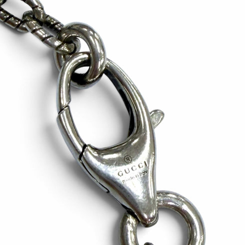 Interlocking G Arabesque Pendant Necklace Sterling Silver