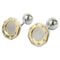 Santos Octagon Cufflinks 18K Yellow Gold Bracelet