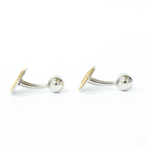 Santos Octagon Cufflinks 18K Yellow Gold Bracelet
