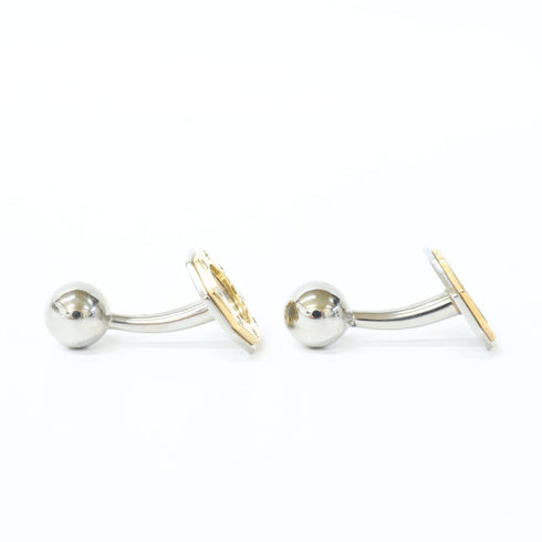 Santos Octagon Cufflinks 18K Yellow Gold Bracelet