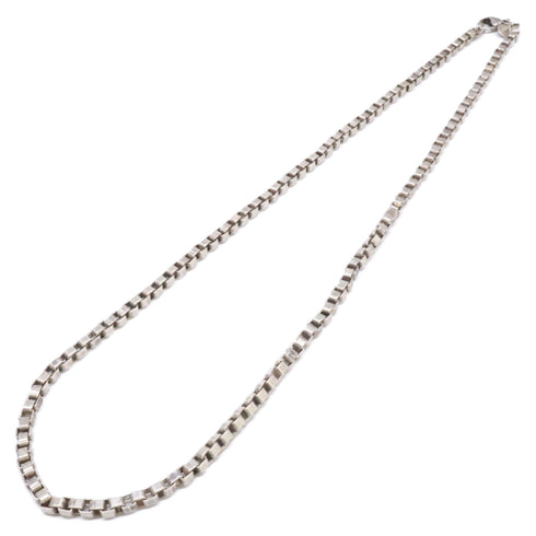 Venetian Link Pendant Necklace Sterling Silver