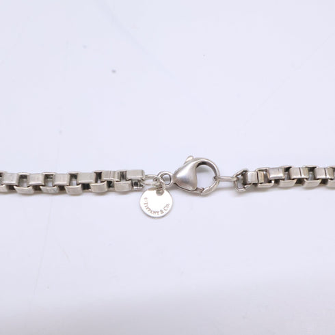 Venetian Link Pendant Necklace Sterling Silver