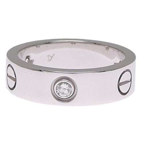 Ring One Band 18K White Gold with Diamond