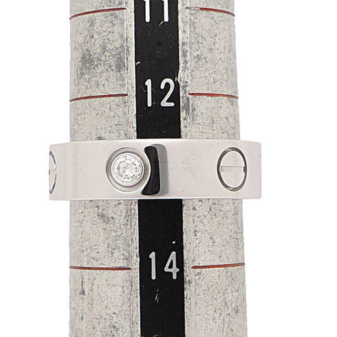Ring One Band 18K White Gold with Diamond